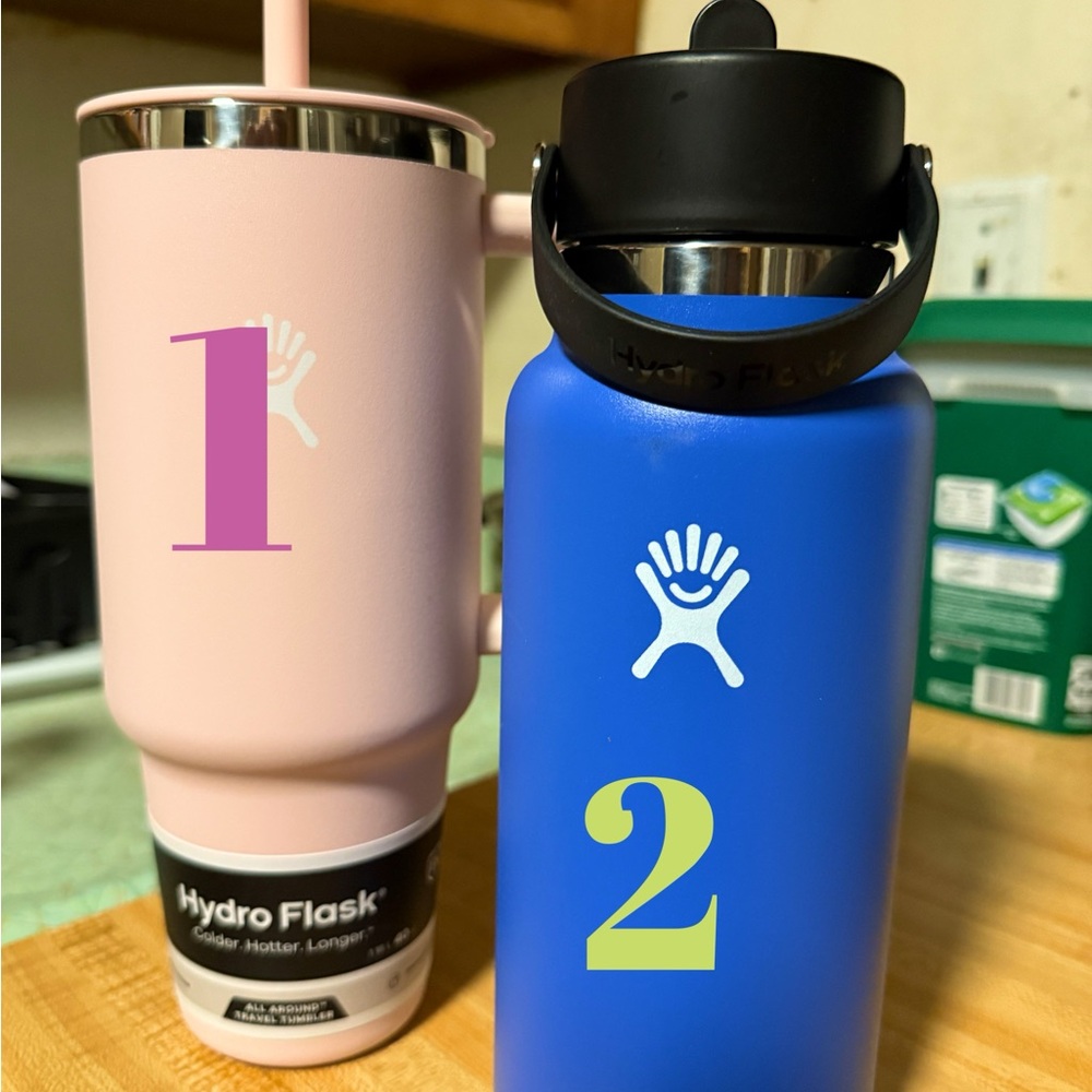 Hydro Flask Pink and Blue